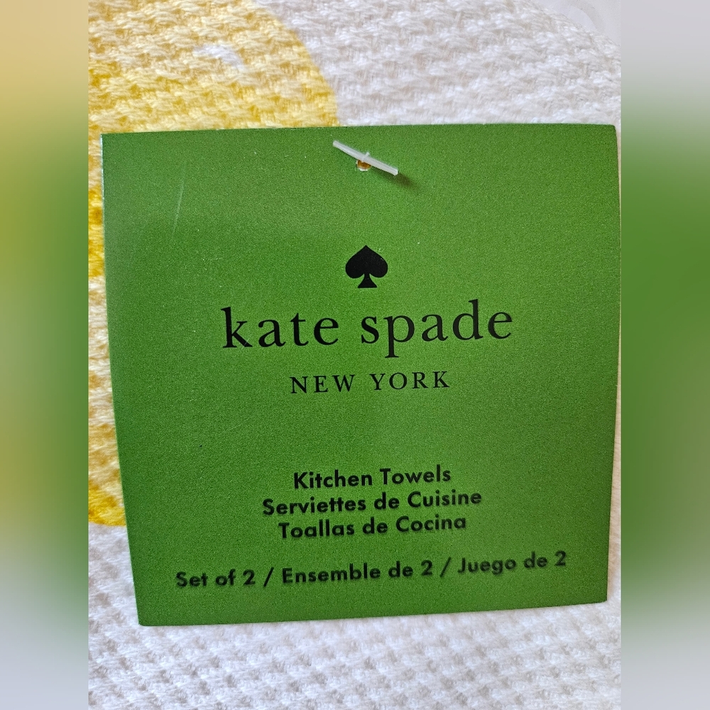 Kate Spade New York Lemon 2 Piece Set of Kitchen Towels